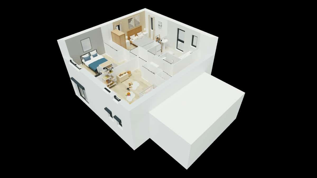 Montmartre r+1_axo_etage1
